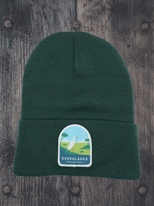 Everglades Beanie – Florida Wildlife Patch Knit Hat image 1