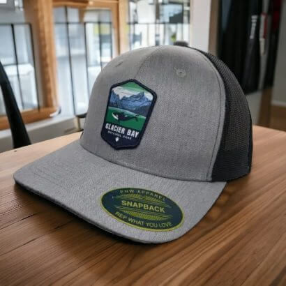 Alaska Glacier Bay National Park Trucker Snapback Hat image 1