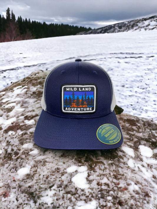 Adventure Trucker Hat Mesh Back Snapback Cap image 1