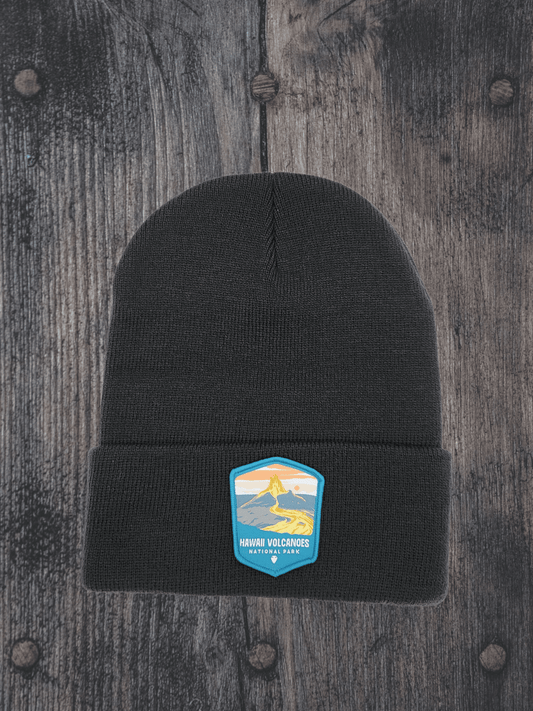 Hawai‘i Volcanoes Beanie – Island Adventure Knit Cap image 1