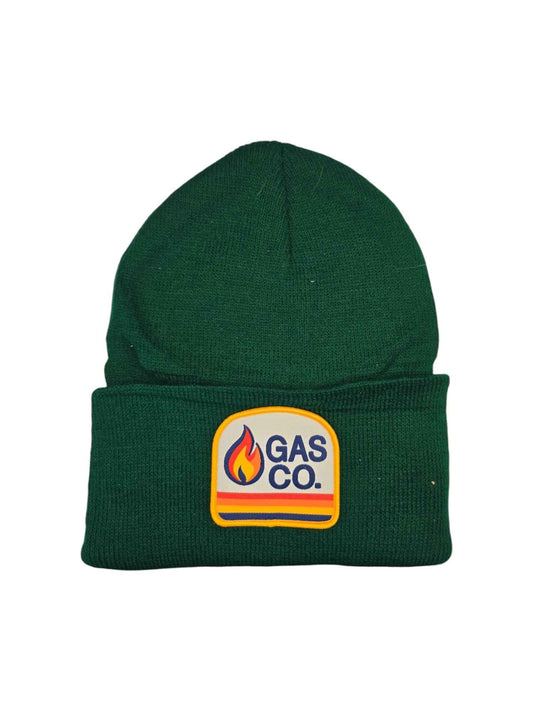 Vintage Gas Co. Beanie – Black Knit Cuffed Hat