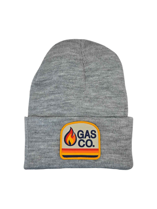 Vintage Gas Co. Beanie – Black Knit Cuffed Hat