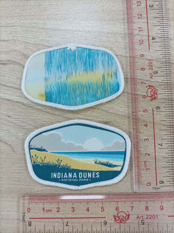 Indiana Dunes National Park Woven Patch - Embroidered Iron-On Souvenir for Backpack, Hat, Jacket image 2