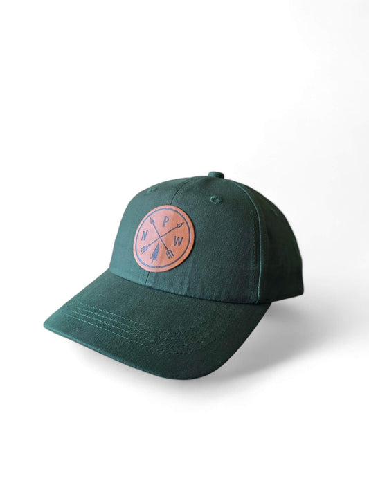 Pacific Northwest Arrows Low Profile Dad Cap with Embroidered Leather Patch - Zion Inspired Baseball Hat image 1