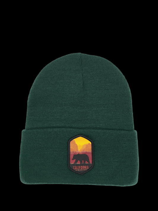 California Beanie with State Patch - Cozy Winter Headwear for Outdoor Adventures image 1