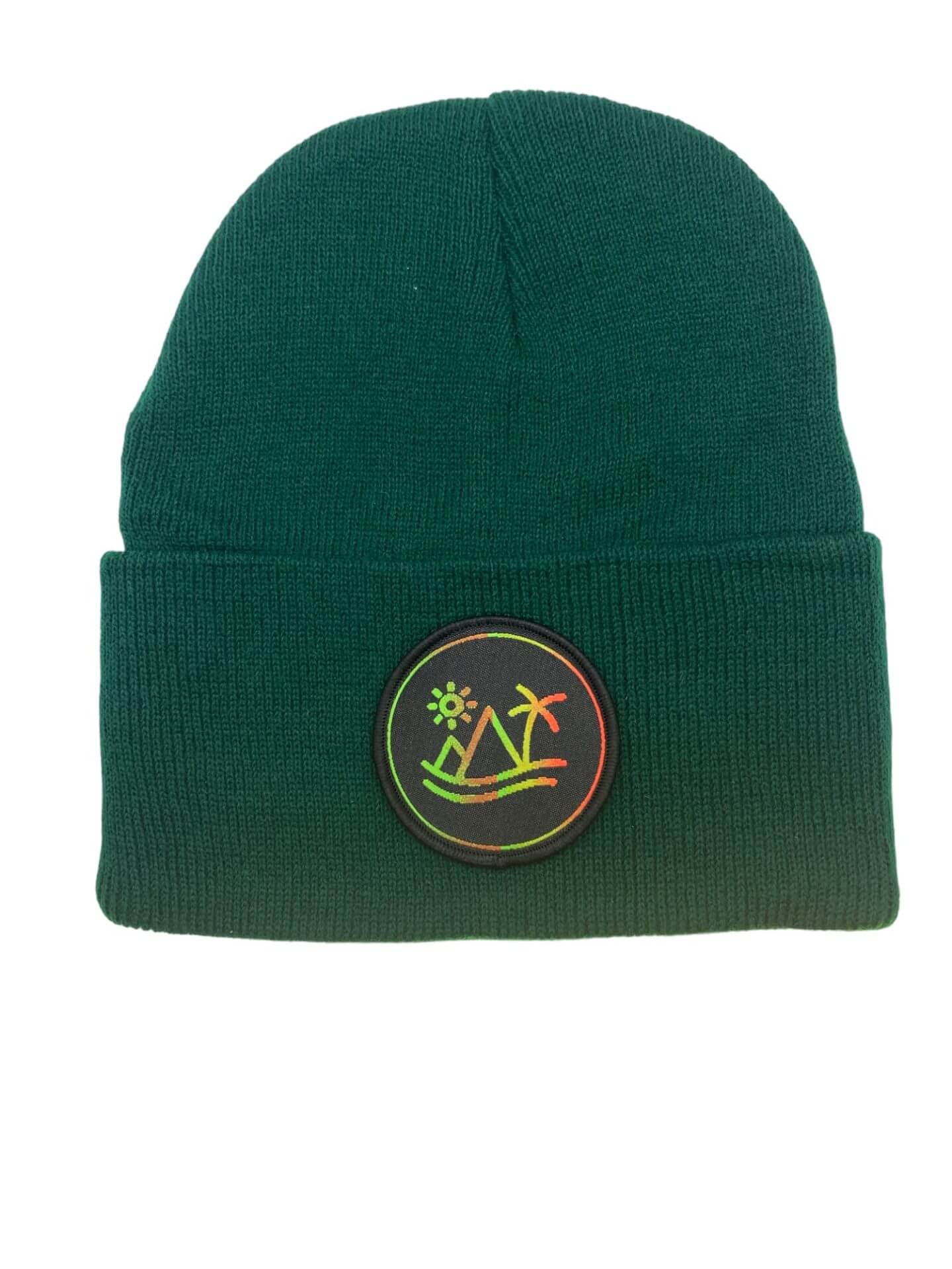 Tropical Palm Tree Beanie Hat - Beach Outdoor Skull Cap