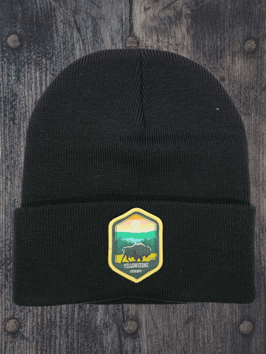 Yellowstone National Park Beanie - Warm Knitted Winter Hat for Outdoor Enthusiasts image 1