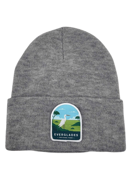 Everglades Beanie – Florida Wildlife Patch Knit Hat image 0