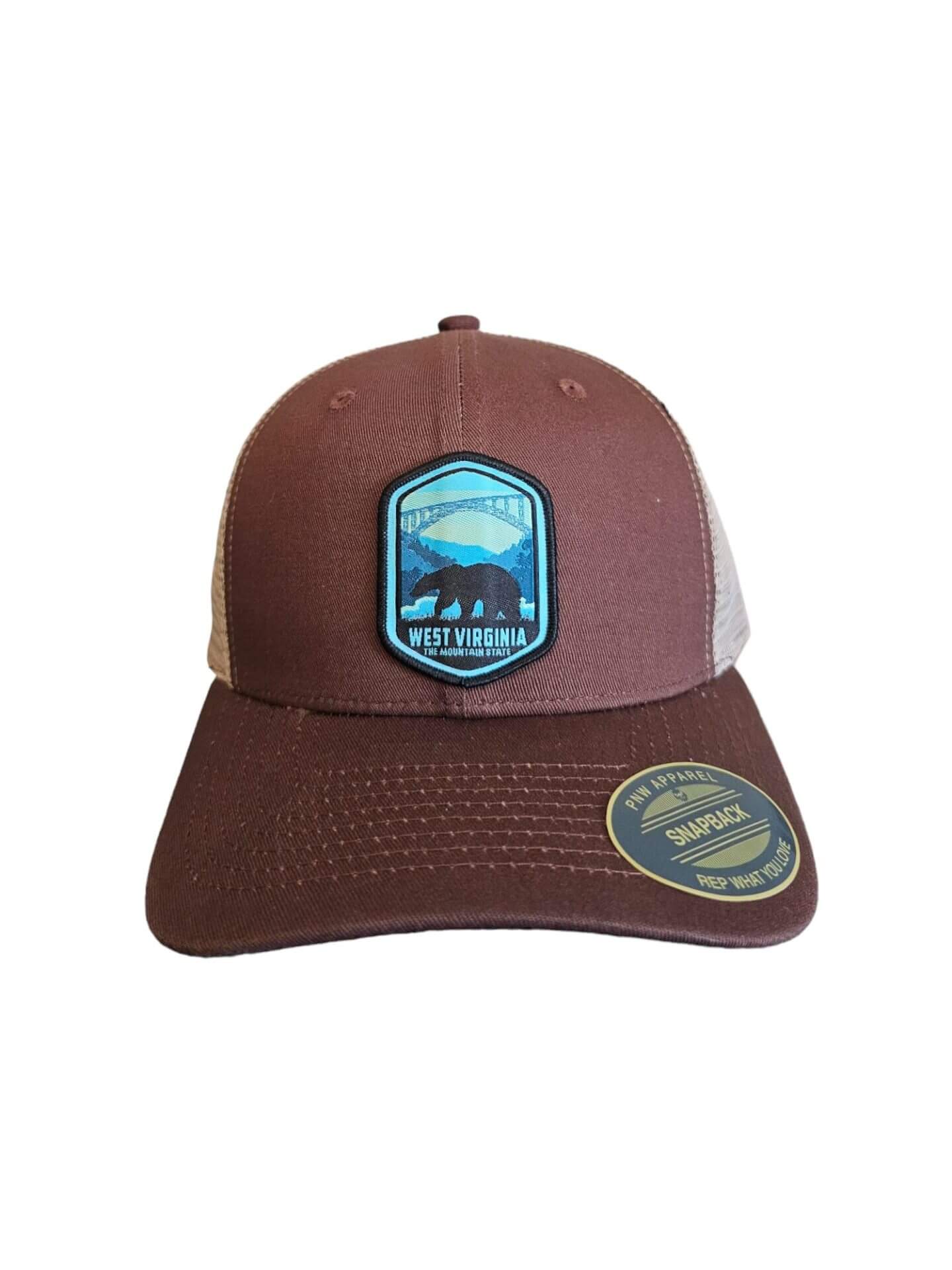 West Virginia Adventure Hat - Mountain Gift Snapback Trucker Hat