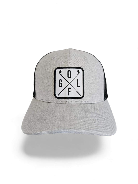 Golfing Hat Mesh Back Snapback with Golf Patch image 0