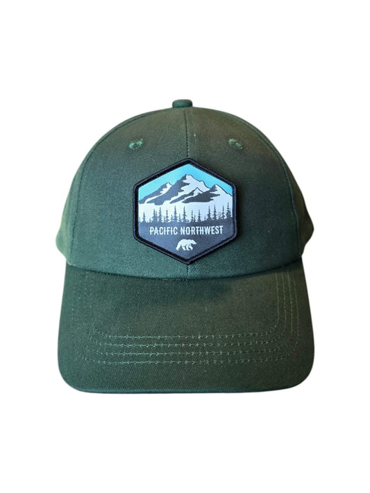 Pacific Northwest Low Profile Dad Hat | PNW Hiking Baseball Cap for Oregon, Washington, Idaho image 0