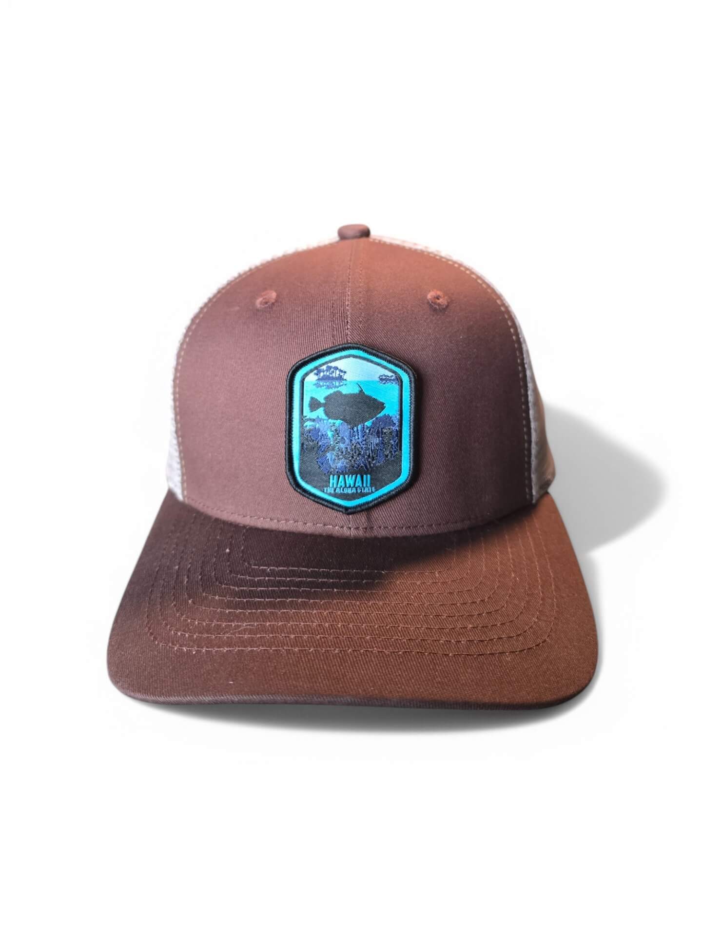 Aloha Hawaii Mesh Snapback Cap with State Design