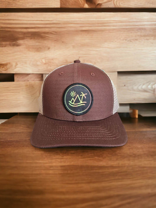 Desert Palm Snapback Hat | Adventure Trucker Cap image 1