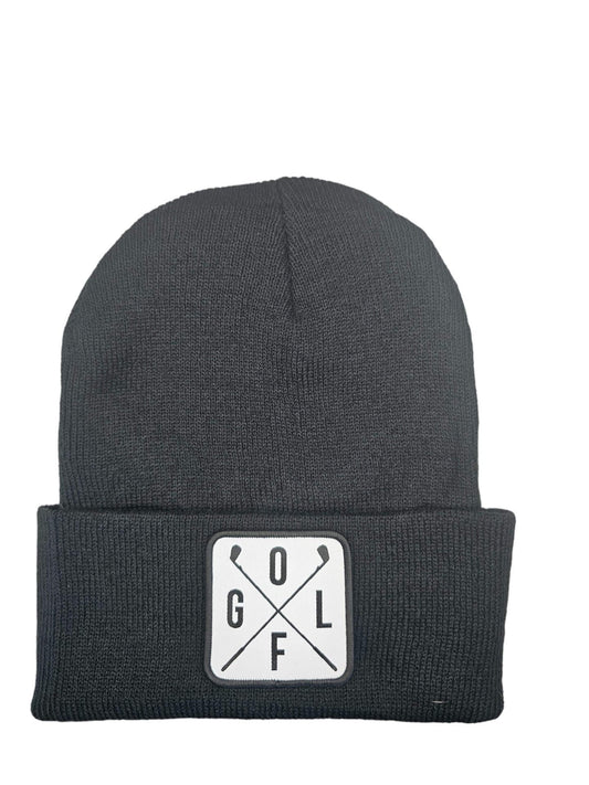 Golf Clubs Beanie | Classic Knit Hat for Golfers image 0