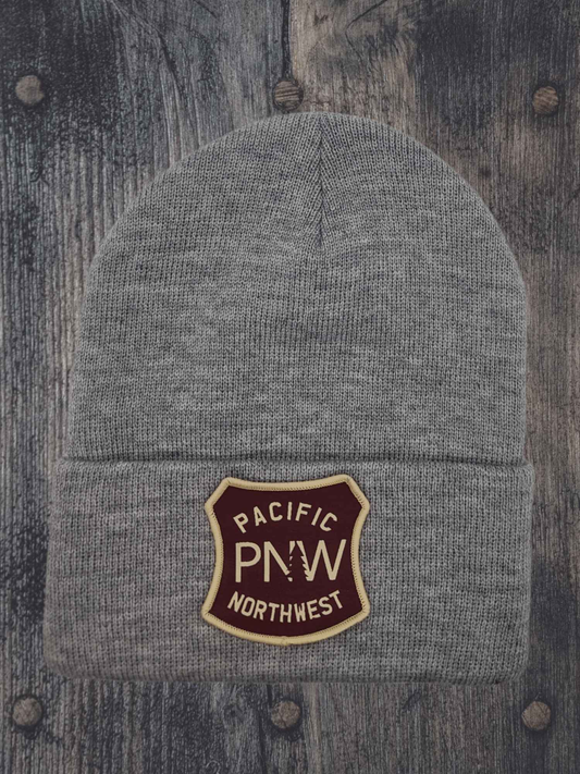 PNW Shield Patch Beanie