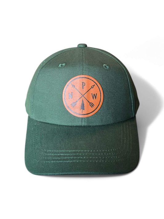 Pacific Northwest Arrows Low Profile Dad Cap with Embroidered Leather Patch - Zion Inspired Baseball Hat image 0