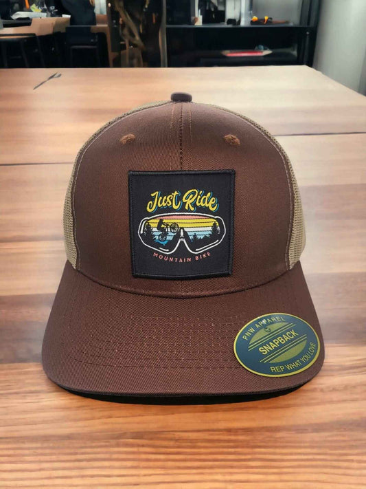 Mountain Biking Hat with Vintage Patch