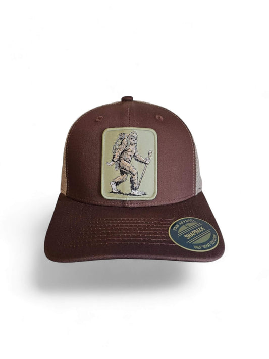 Sasquatch Snapback Trucker Hat for Hiking and Gifts image 0