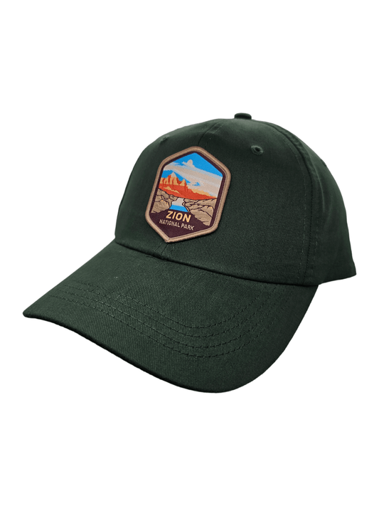 Zion National Park Cap - Embroidered Low Profile Baseball Hat for Utah Adventure Hiking Souvenir