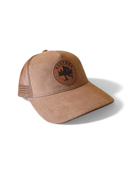 Sasquatch Leather Patch 5-Panel Trucker Hat image 1