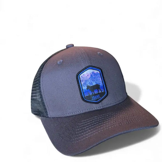 Idaho Vintage Trucker Hat - Adjustable Mesh Snapback Cap