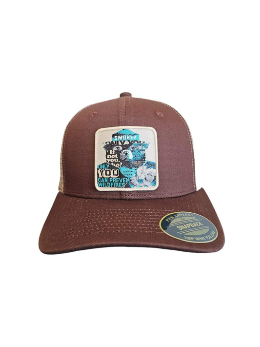 Smokey the Bear Hat - Mesh Back Snapback image 1