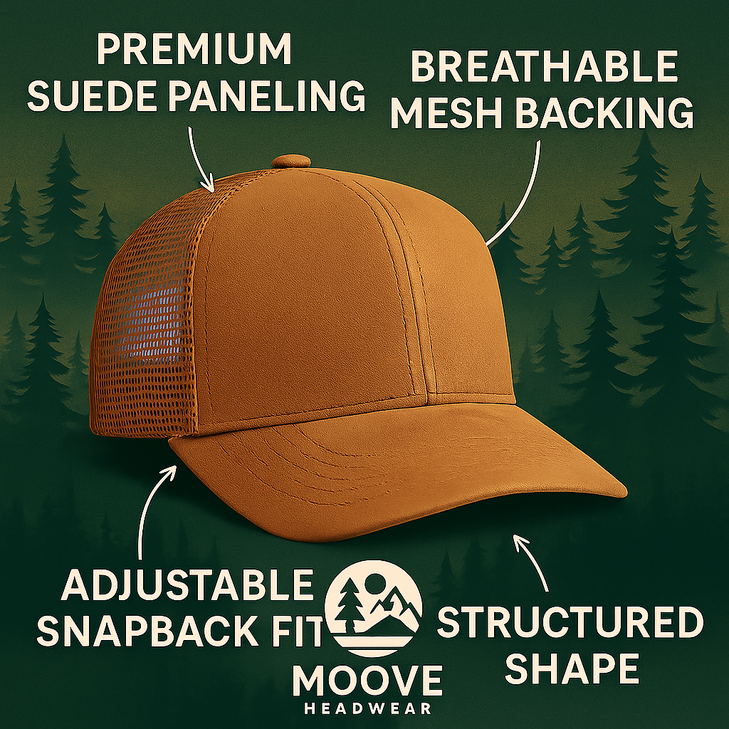 Sasquatch Hat Leather Patch 5-Panel Trucker Hat