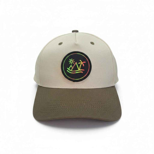 Retro Beach Neon Palms Two Tone Hat
