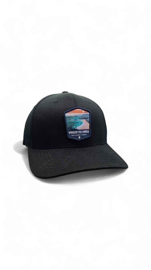Virgin Islands Hat – Black Fitted Cap with Island Patch