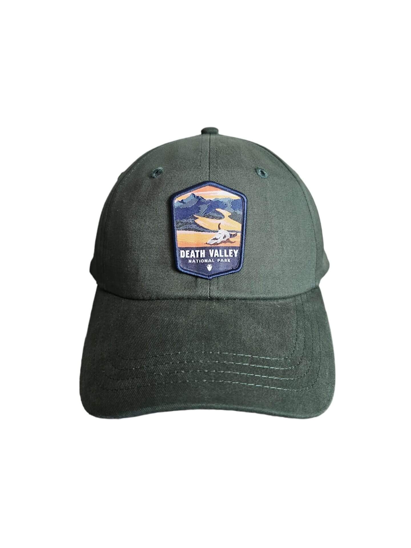 Death Valley National Park Low Profile Baseball Cap - Unisex California Adventure Souvenir - Forest Green image