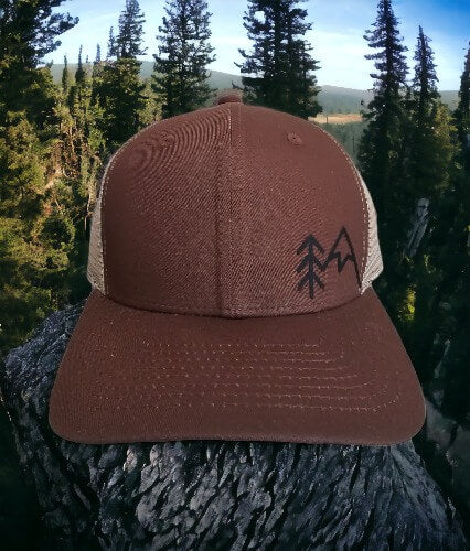 Mountain Adventure Trucker Hat - Unisex Snapback Cap image 3