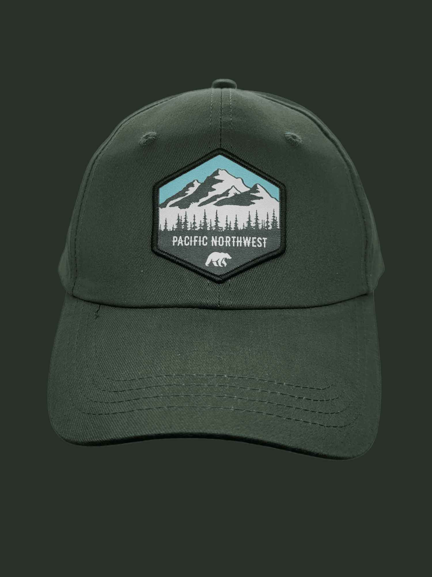 Pacific Northwest Low Profile Dad Hat | PNW Hiking Baseball Cap for Oregon, Washington, Idaho