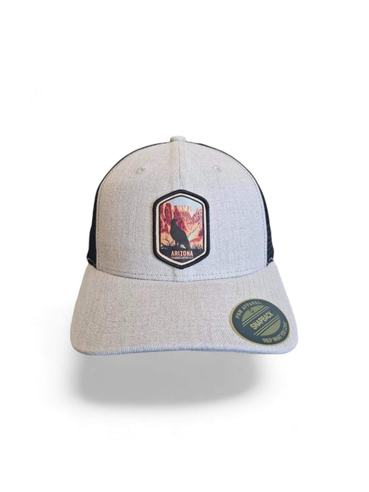Arizona Baseball Cap with Desert Landscape Embroidered Patch image 0