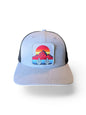 Desert Sunset Trucker Hat Cactus Mountain Snapback image 3