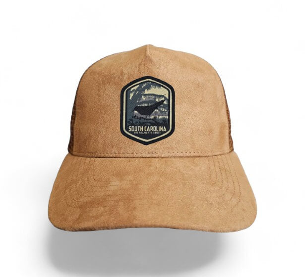 State Collection 5-Panel Trucker Hat – Suede with Snapback - South Carolina image