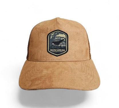 State Collection 5-Panel Trucker Hat – Suede with Snapback - South Carolina image
