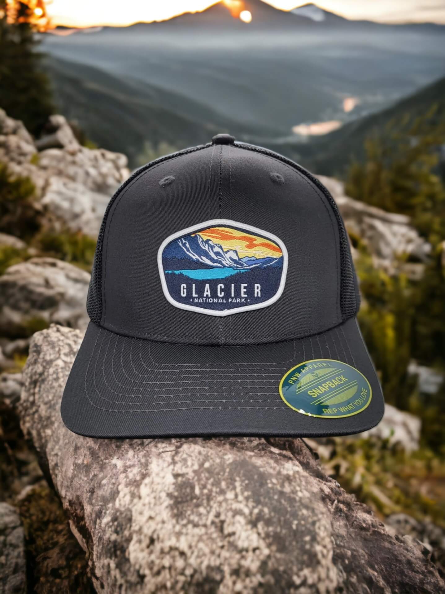 Glacier National Park Snapback Hat image 3