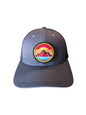 Vintage Mountain Sunset Trucker Hat | Retro Snapback Cap