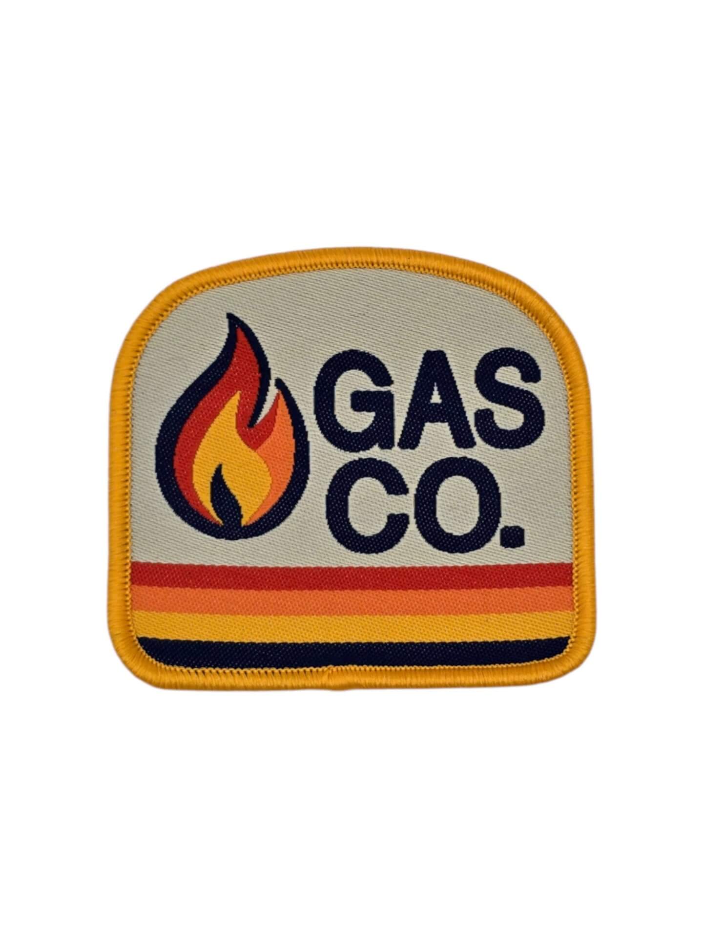Retro GAS CO. Flame Patch – Iron-On or Sew-On