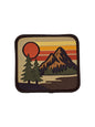 Retro Sunset Mountain Patch –  Iron-On or Sew-On