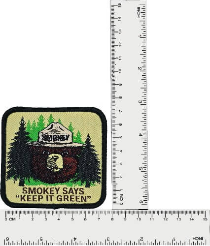 Smokey the Bear Keep it Green Patch image 3