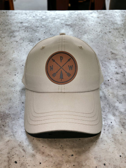 Pacific Northwest Arrows Low Profile Dad Cap with Embroidered Leather Patch - Zion Inspired Baseball Hat image 2