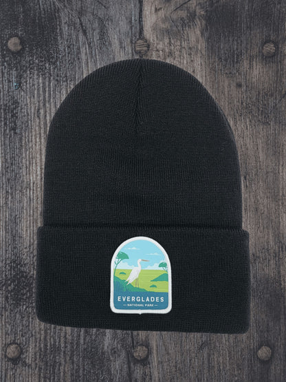 Everglades Beanie – Florida Wildlife Patch Knit Hat image 2