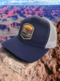 Grand Canyon Trucker Hat - Navy Blue on White Mesh image