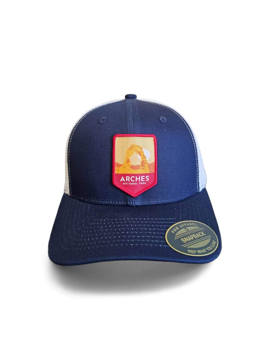 Outdoor Adventure Arches Park Snapback Hat for Enthusiasts image 0