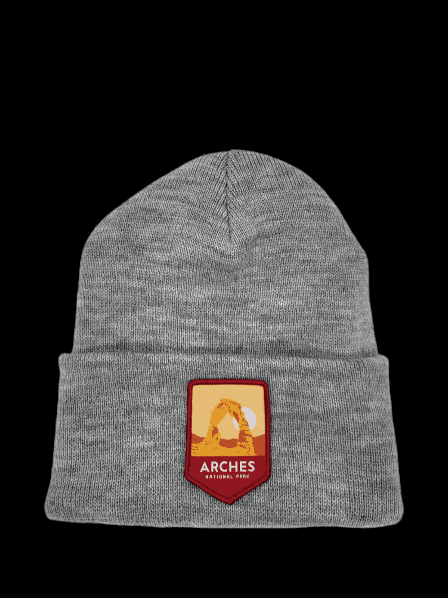Cozy Outdoor Adventure Beanie for Arches National Park Hiking, Camping & Travel Souvenir - Grey image
