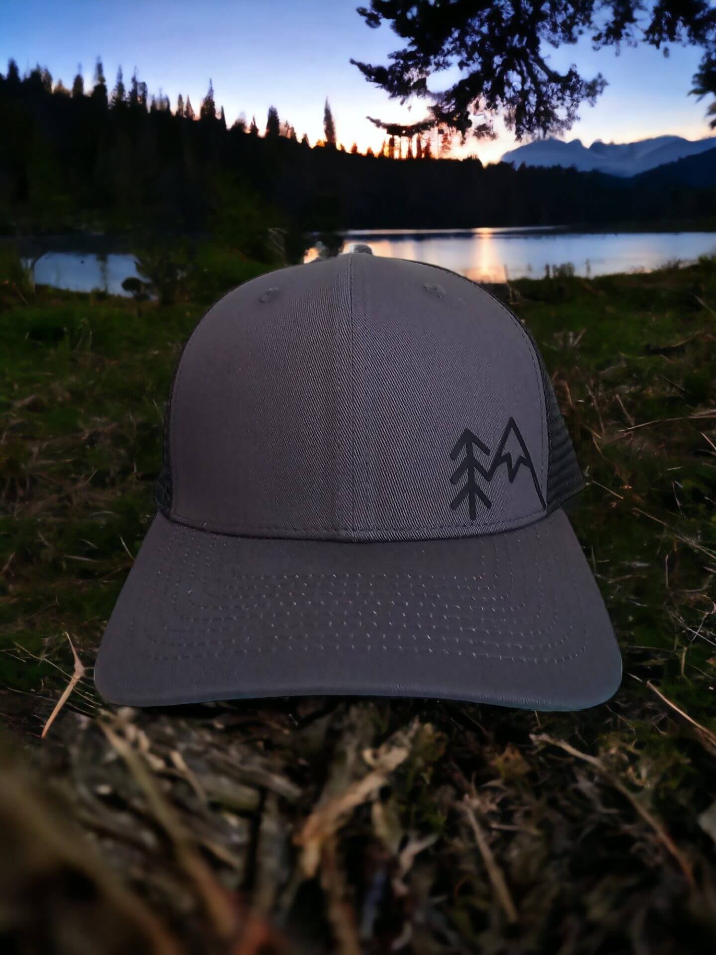 Mountain Adventure Trucker Hat - Unisex Snapback Cap image 2