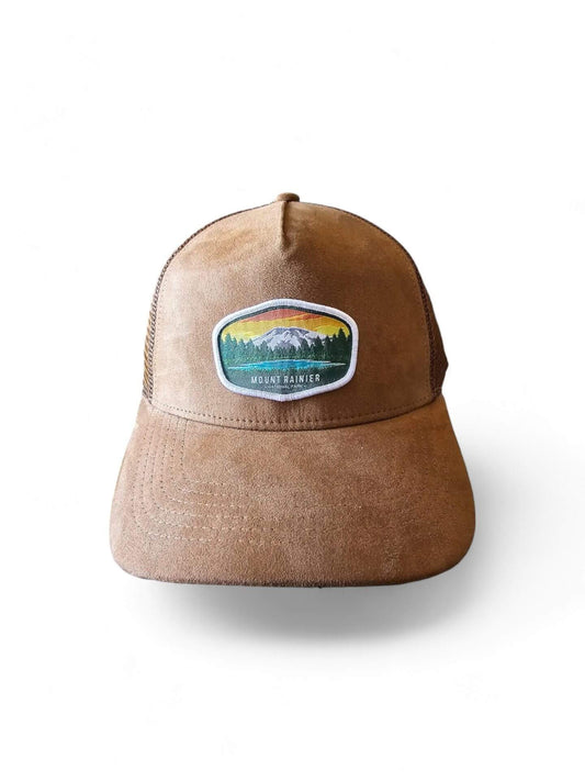 Mount Rainier National Park Hat 5-Panel Trucker Hat image 0