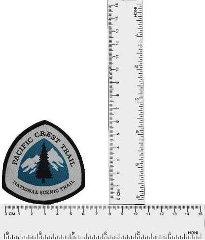 Pacific Crest Trail Official Patch 2.5" - High-Quality Woven Badge for Hikers & Backpackers (Sew/Iron-On)