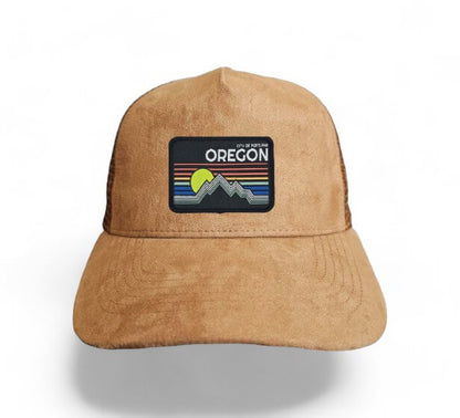 State Collection 5-Panel Trucker Hat – Suede with Snapback - Portland Oregon image